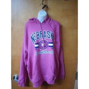 NEW Nebraska Cornhuskers Womens Sizes 2XL Sweatshirt Hoodie Pink Color